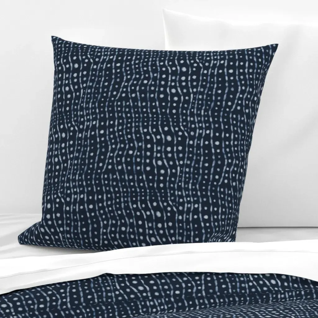 Whale Shark Small Euro Pillow Sham - Indigo product