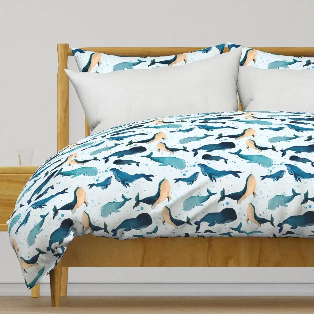 Whale Song Duvet Cover - Blue product