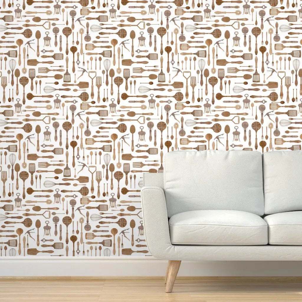 What's Cooking Peel and Stick Wallpaper - Brown product
