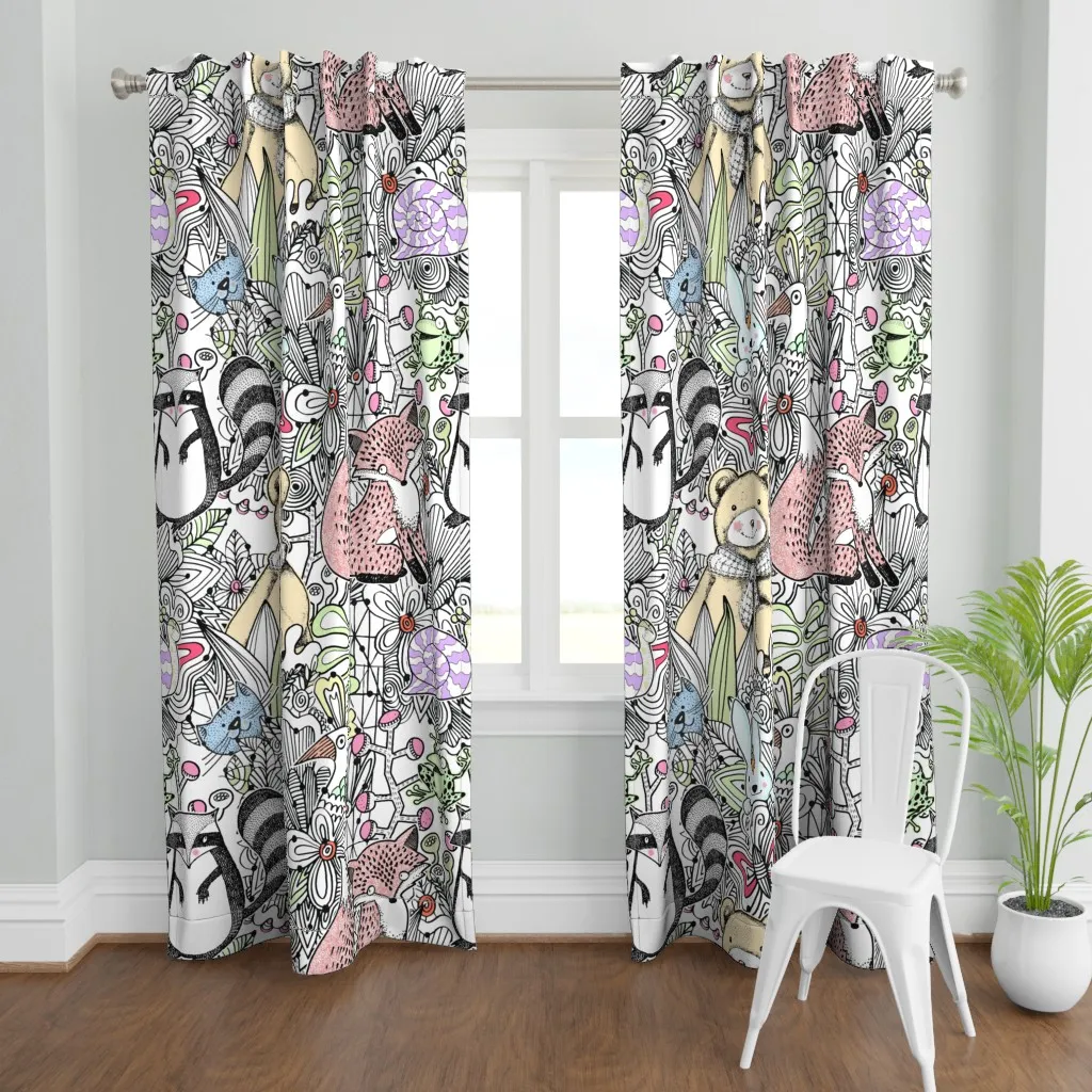 Where Is The Cat Curtain Panel - Beige product