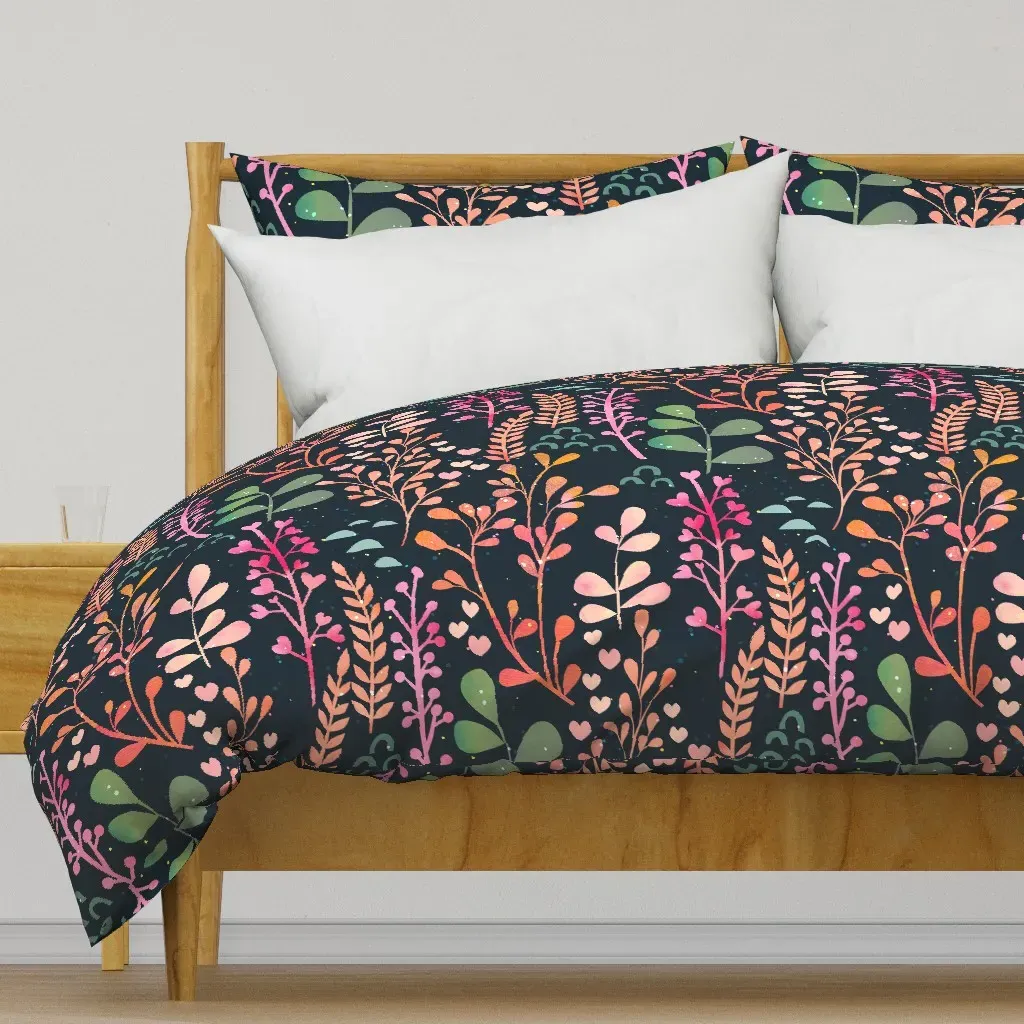 Where Love Grows Duvet Cover - Coral Pink product
