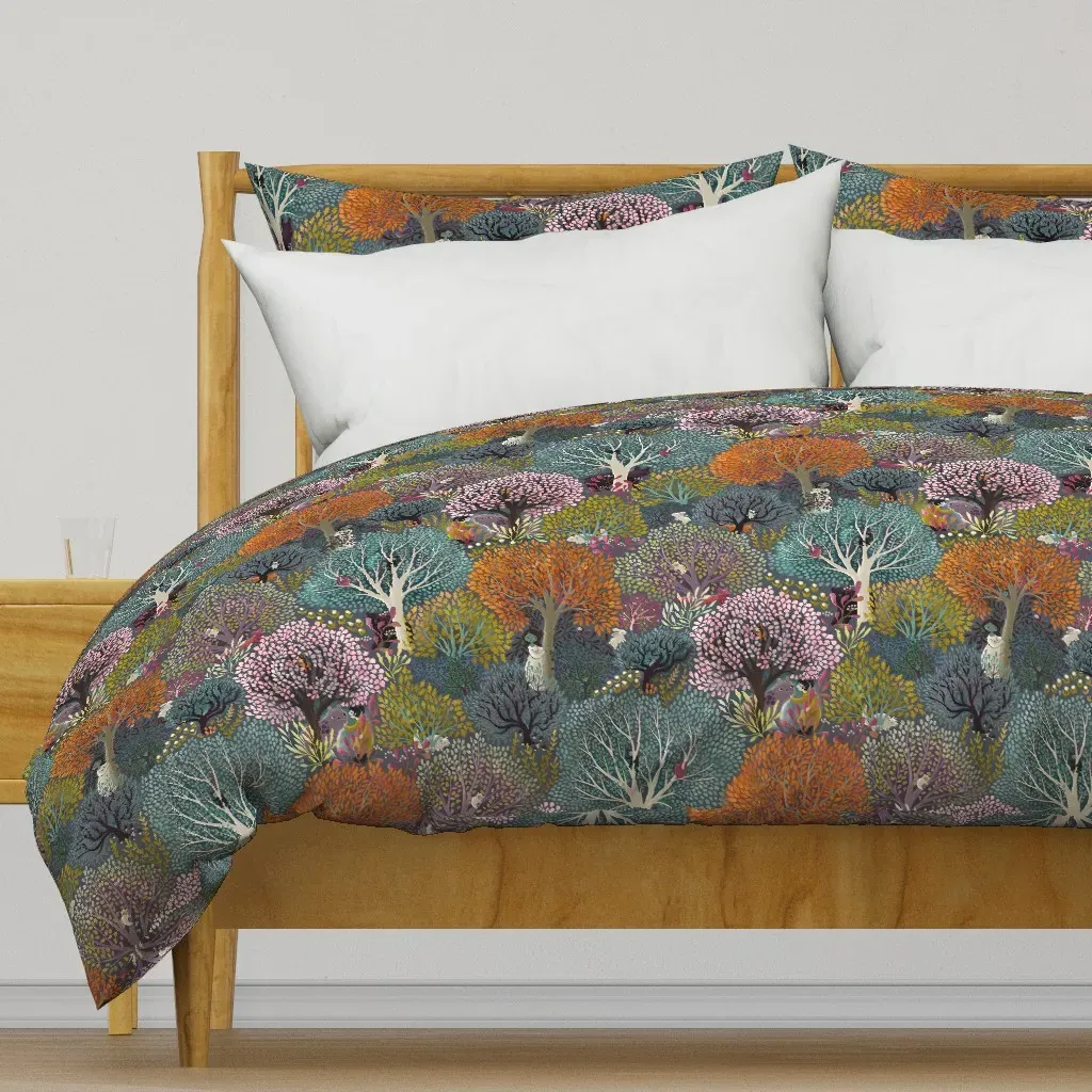 Whimsicalwallpaper Duvet Cover - Grey-Blue product