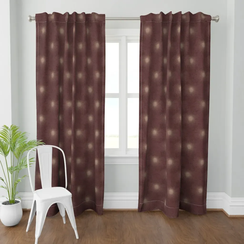 Whimsigothic Claret Curtain Panel - Burgundy product