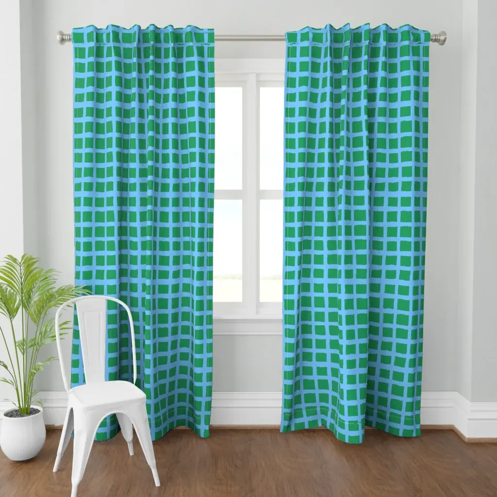 Whimsy Cheeky Square Curtain Panel - Green product