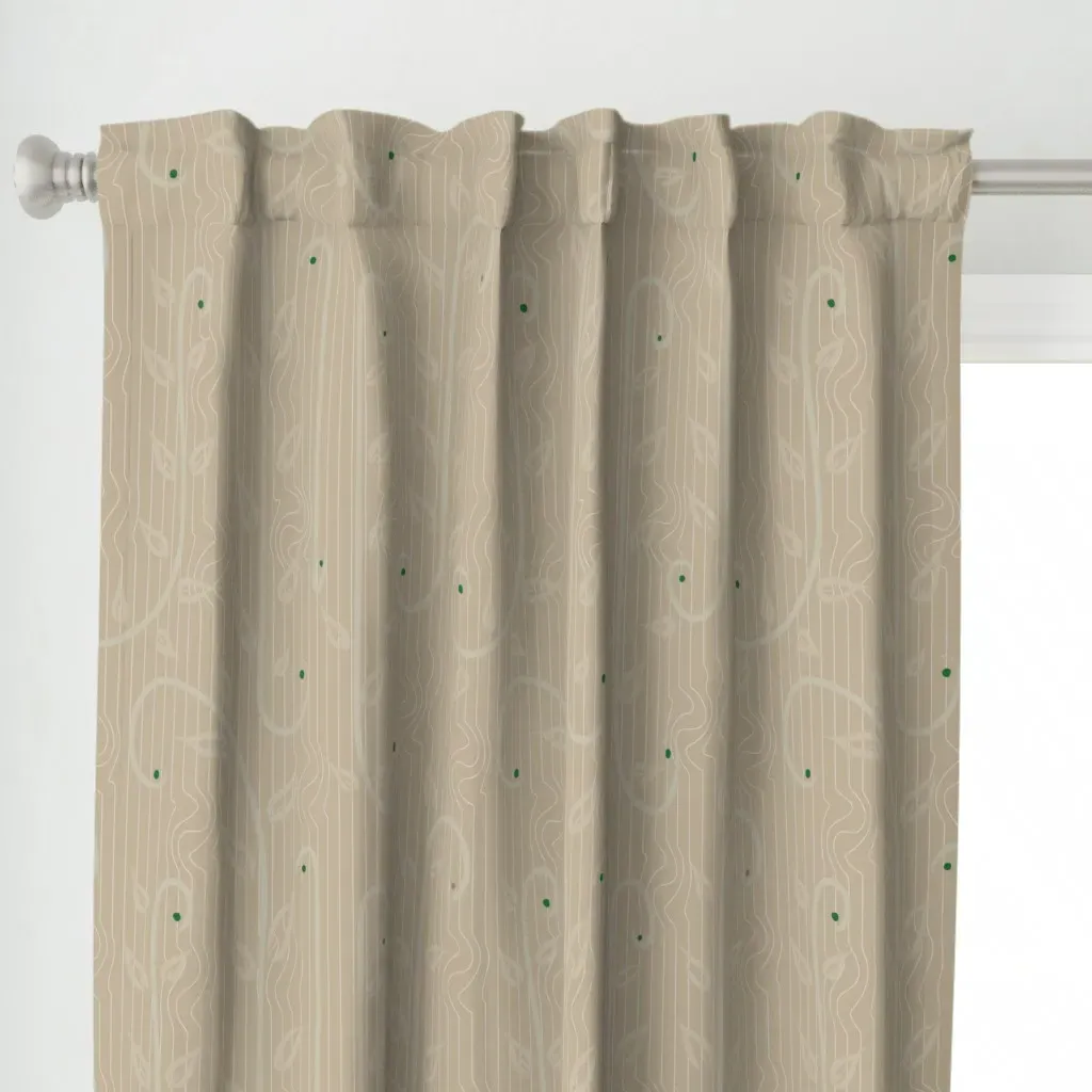 Whispering Arbor Curtain Panel - Beige alternate view