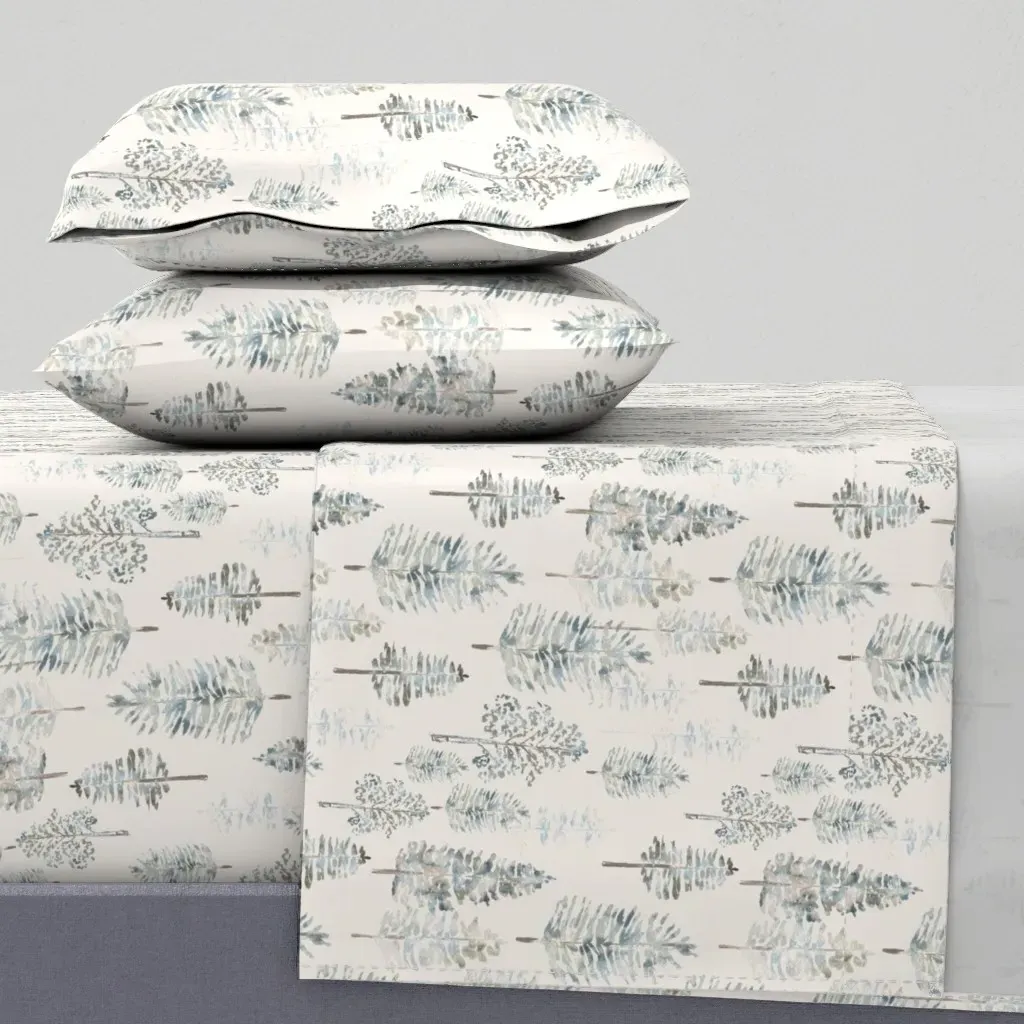 Whispering Pines Queen Sheet Set - Blue-Gray product