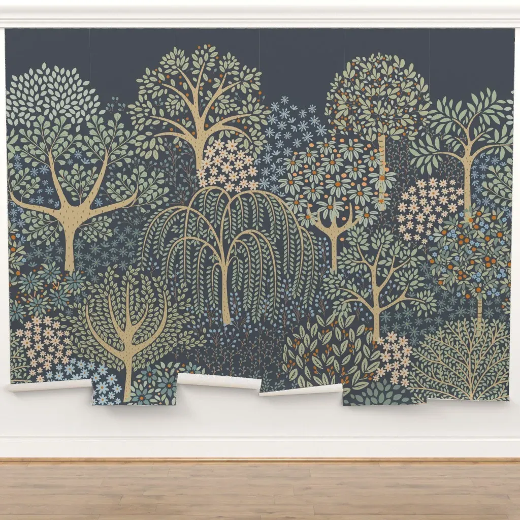 Whispering Woodland Twilight Peel and Stick Wall Mural product