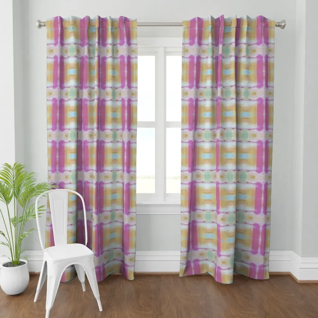 Whispers Of Pink Orange Curtain Panel - Pink product