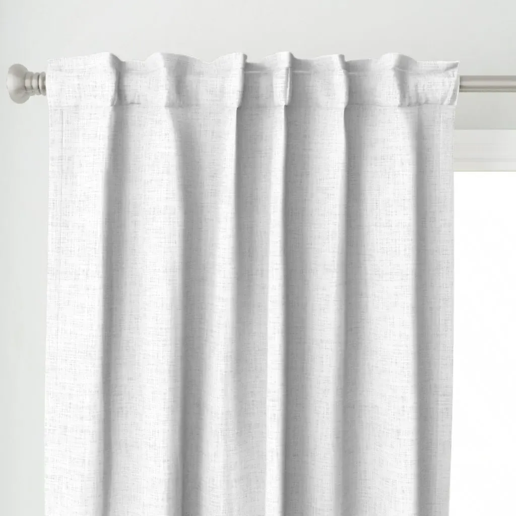 White Linen No. 2 Curtain Panel - Off-White, Linen alternate view