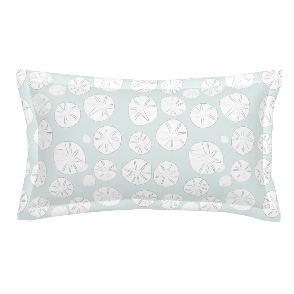 White Sand Dollars King Pillow Sham - White product