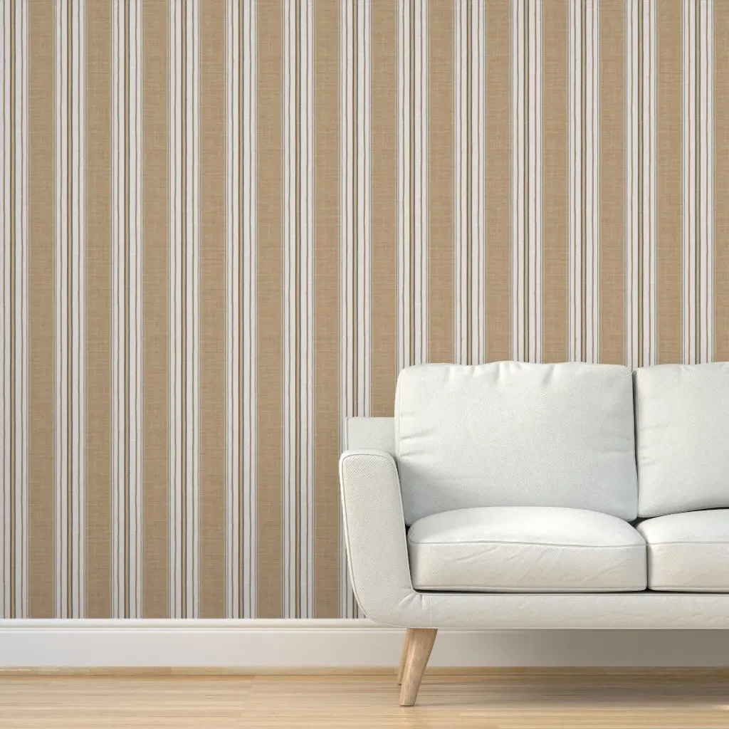 Whitney El2 Stripe Peel and Stick Wallpaper - Beige product