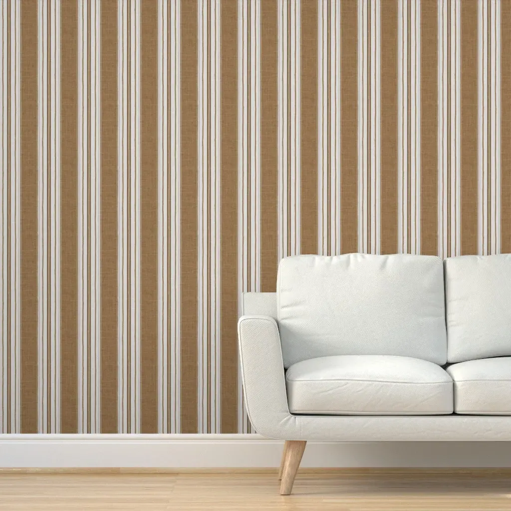 Whitney El2 Stripe Peel and Stick Wallpaper - Taupe product