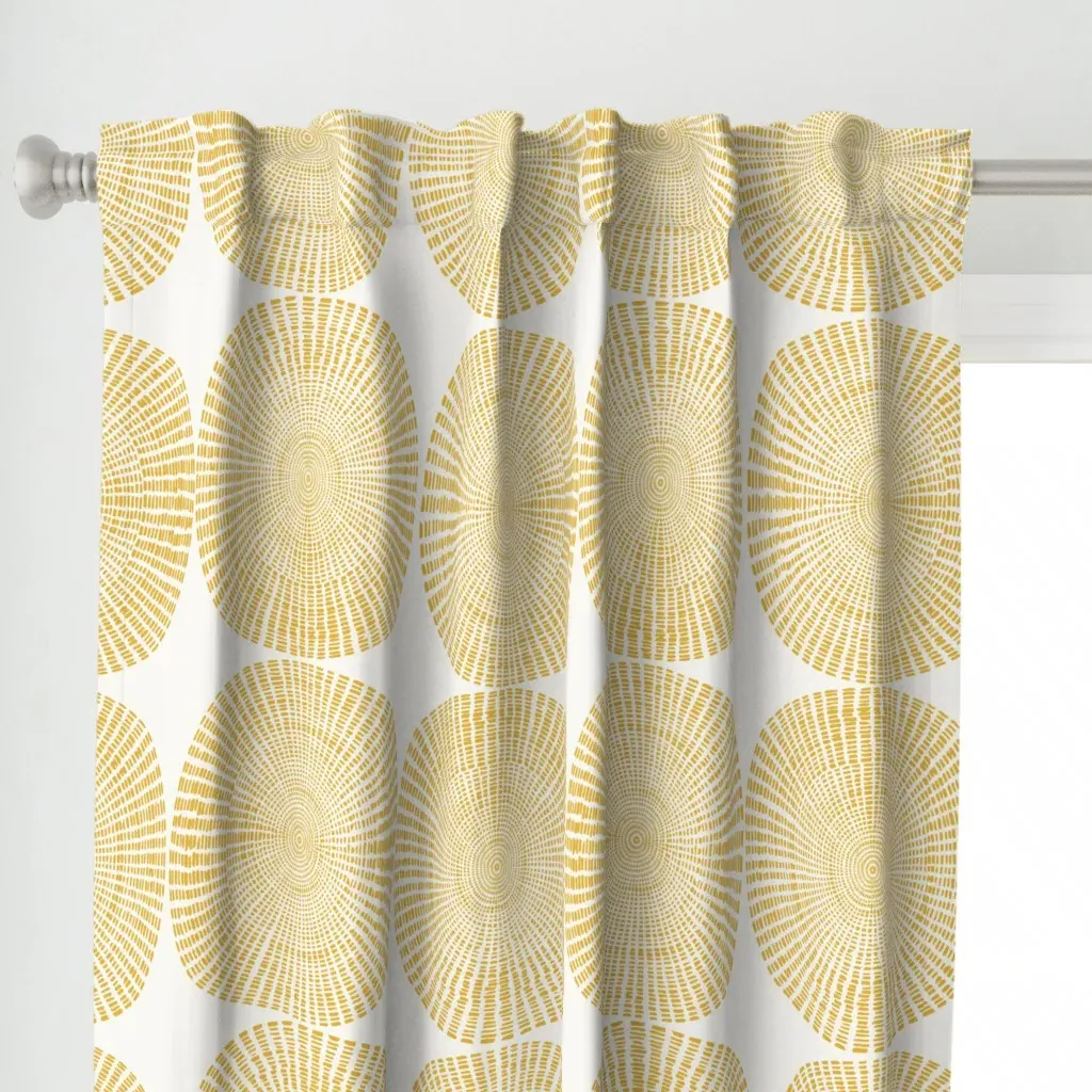 Wholly Plain Curtain Panel - Mustard Yellow alternate view