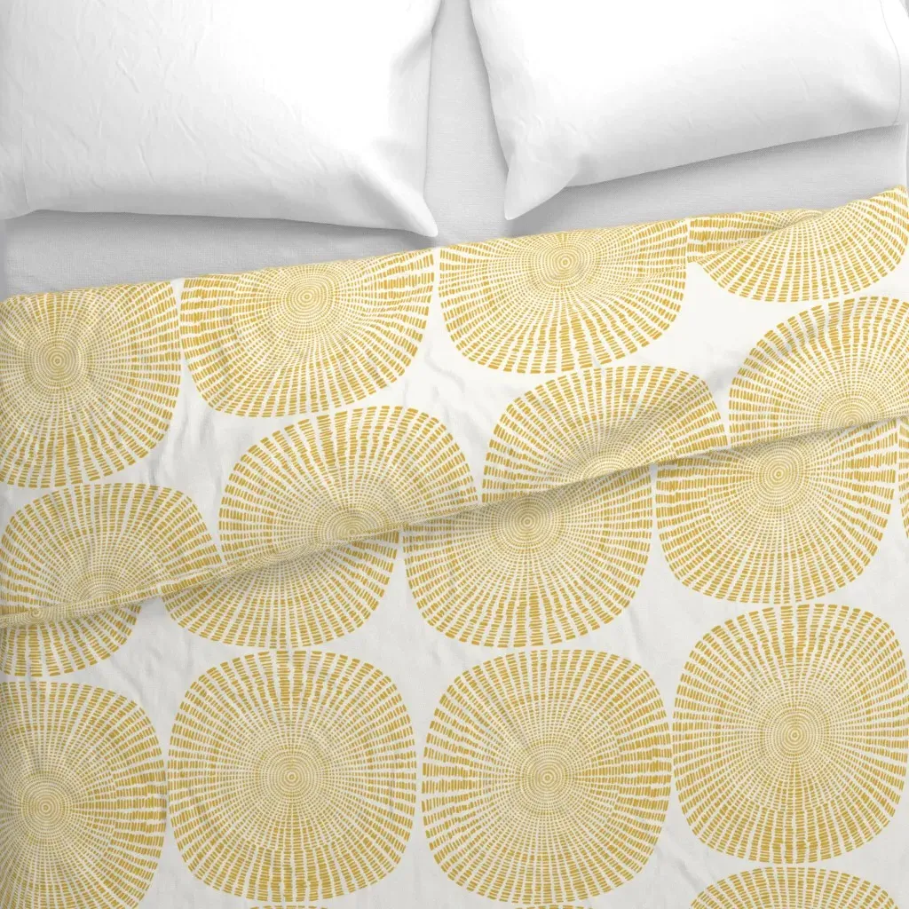 Wholly Plain Duvet Cover - Mustard Yellow alternate view