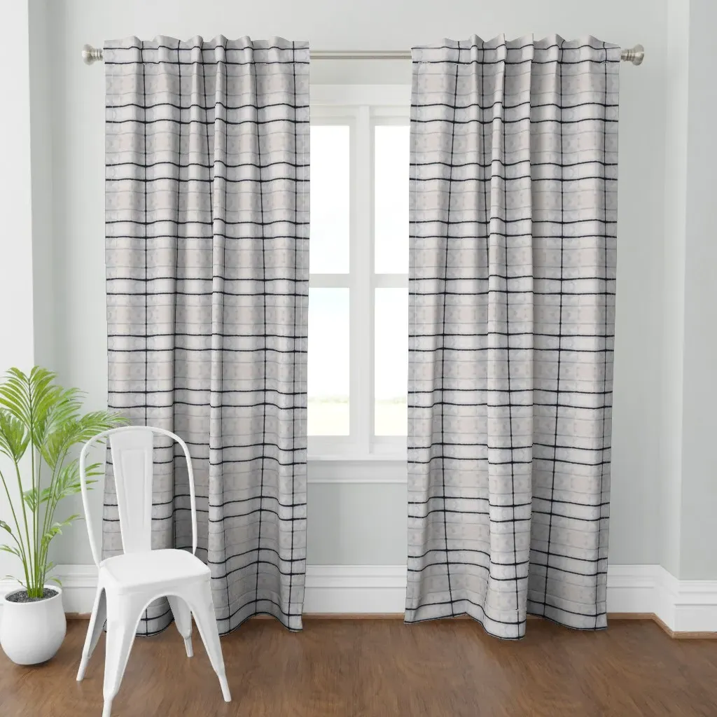 Wide Stripes Curtain Panel - Indigo product