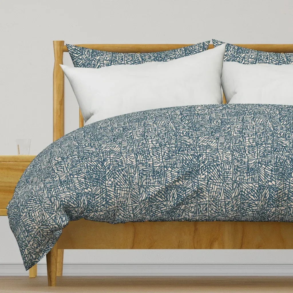 Wild Essence Textured Duvet Cover - Teal product