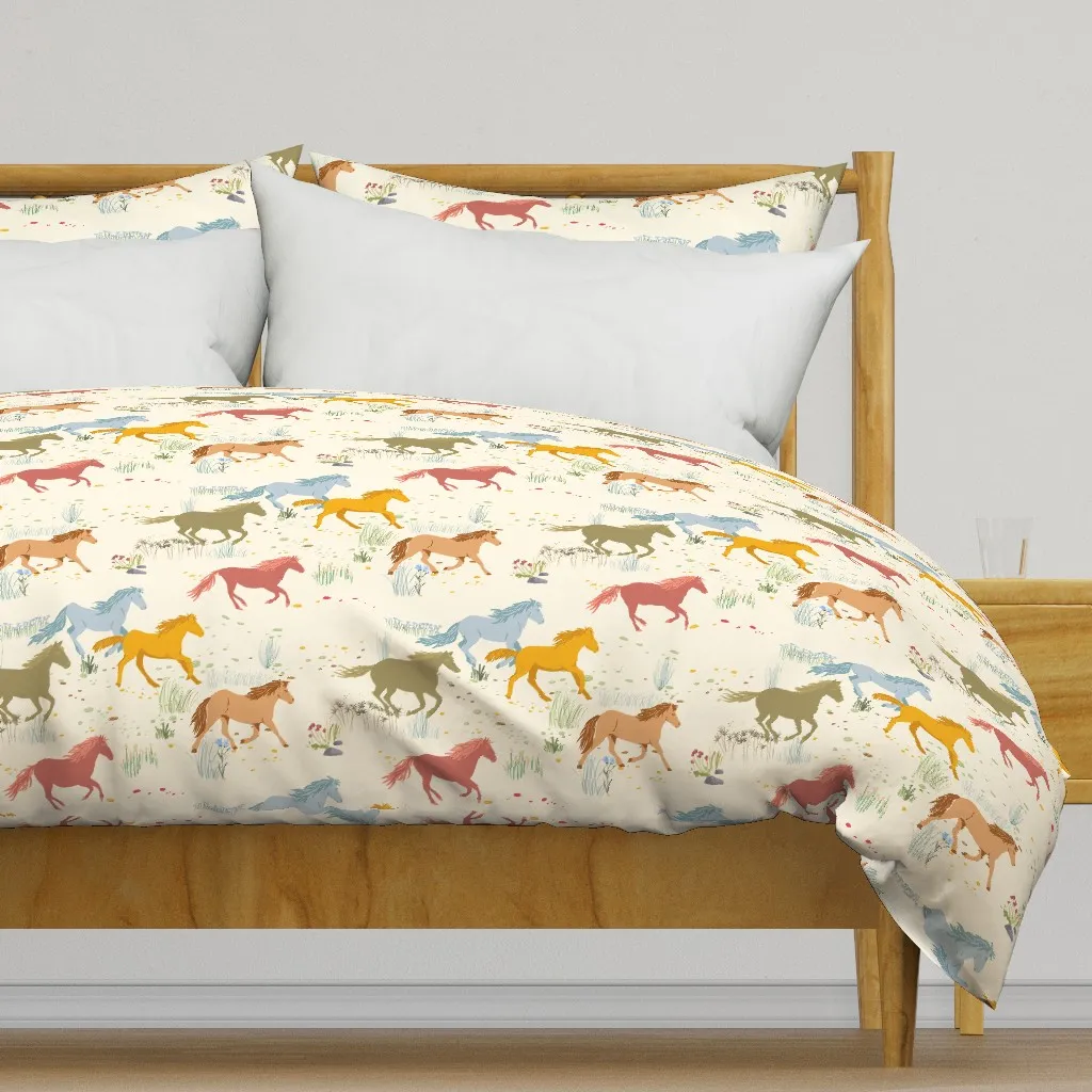 Wild Horses Duvet Cover - Beige product