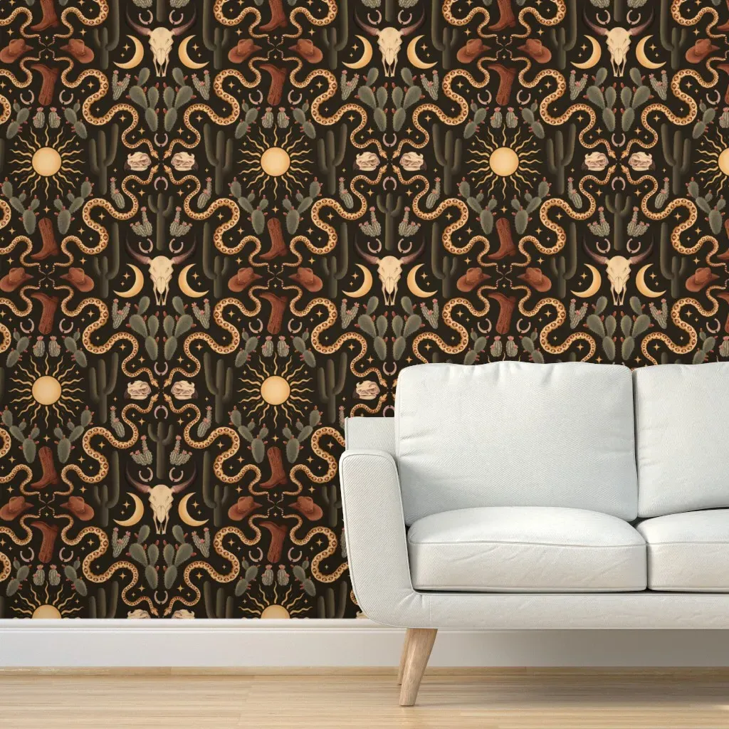 Wild West Large Peel and Stick Wallpaper - Beige product