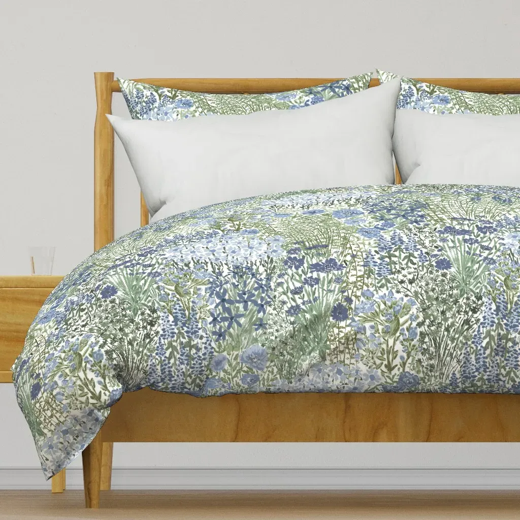 Wildflower Garden Tapestry Duvet Cover - Blue product