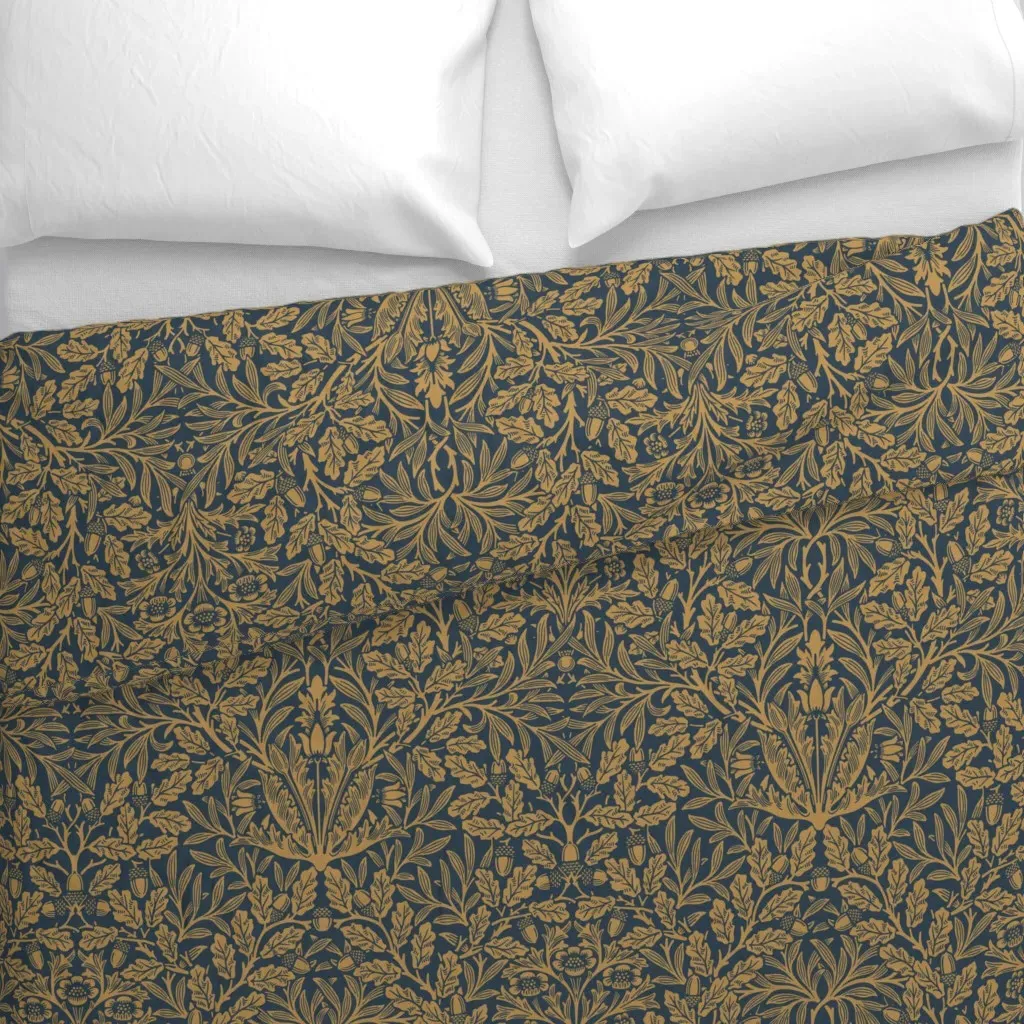 William Morris Acorn Duvet Cover - Gold alternate view