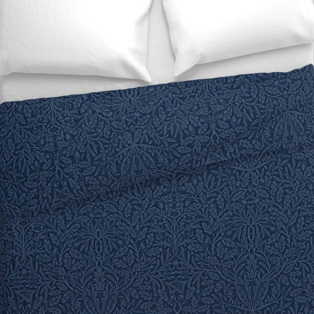 William Morris Acorn Duvet Cover - Navy Blue alternate view