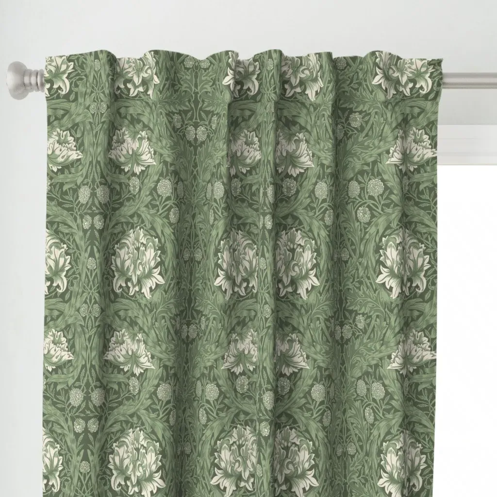 William Morris African Curtain Panel - Sage Green alternate view