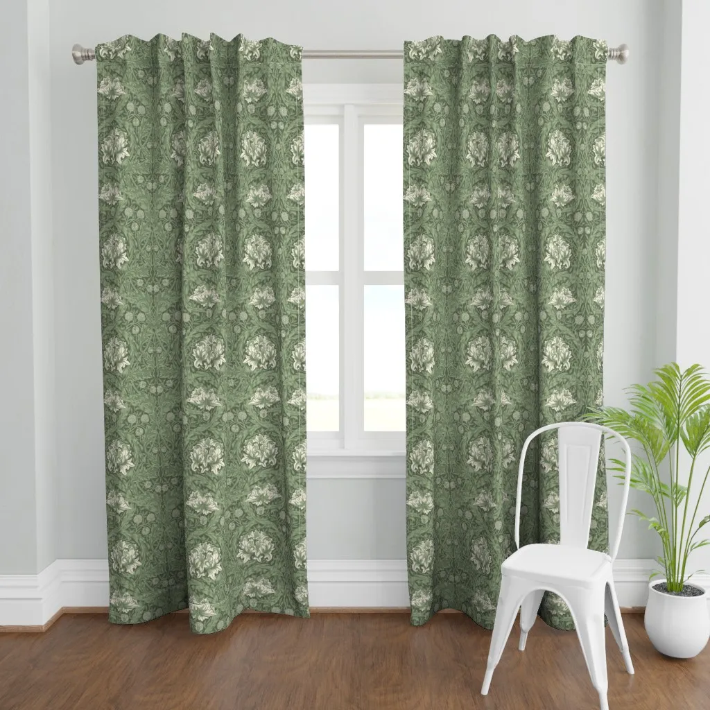 William Morris African Curtain Panel - Sage Green product