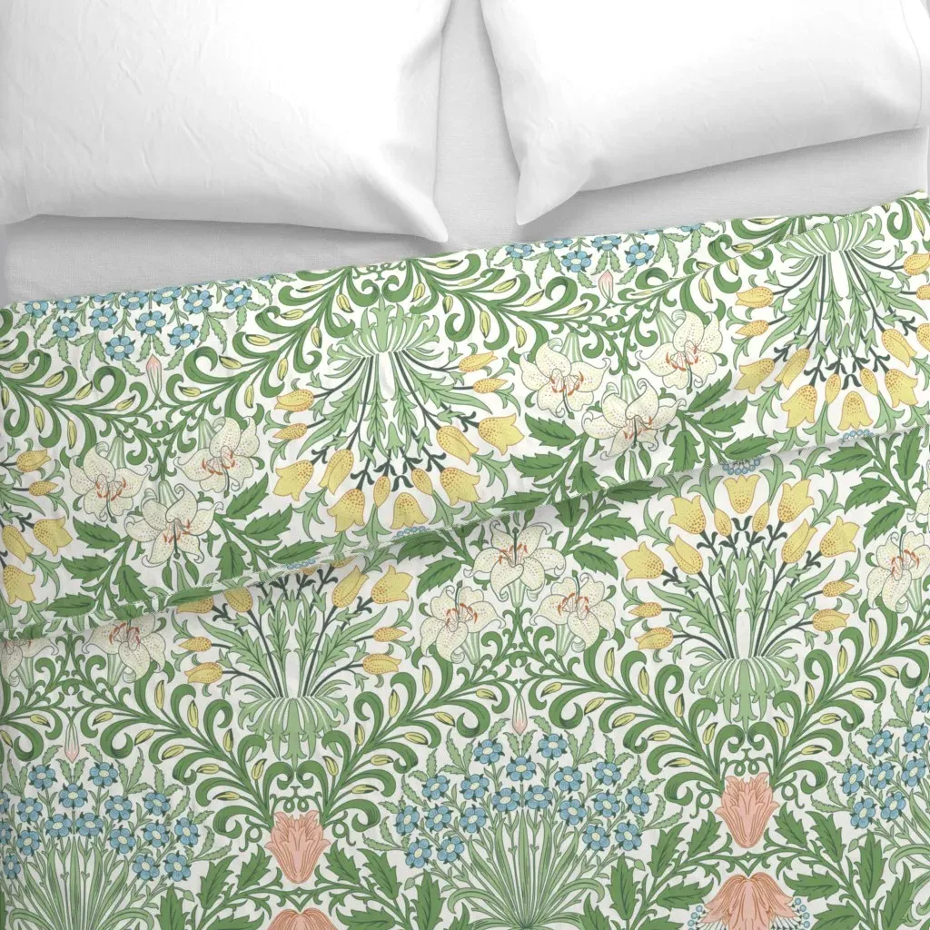William Morris And John Dearle Duvet Cover - White alternate view