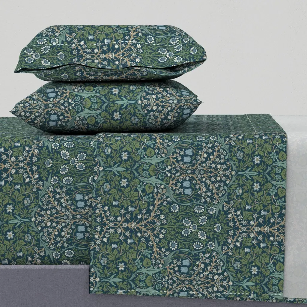 William Morris Blackthorn Cal King Sheet Set - Blue product