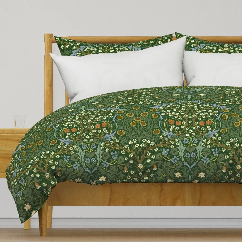 William Morris Blackthorn Duvet Cover - Dark Green product