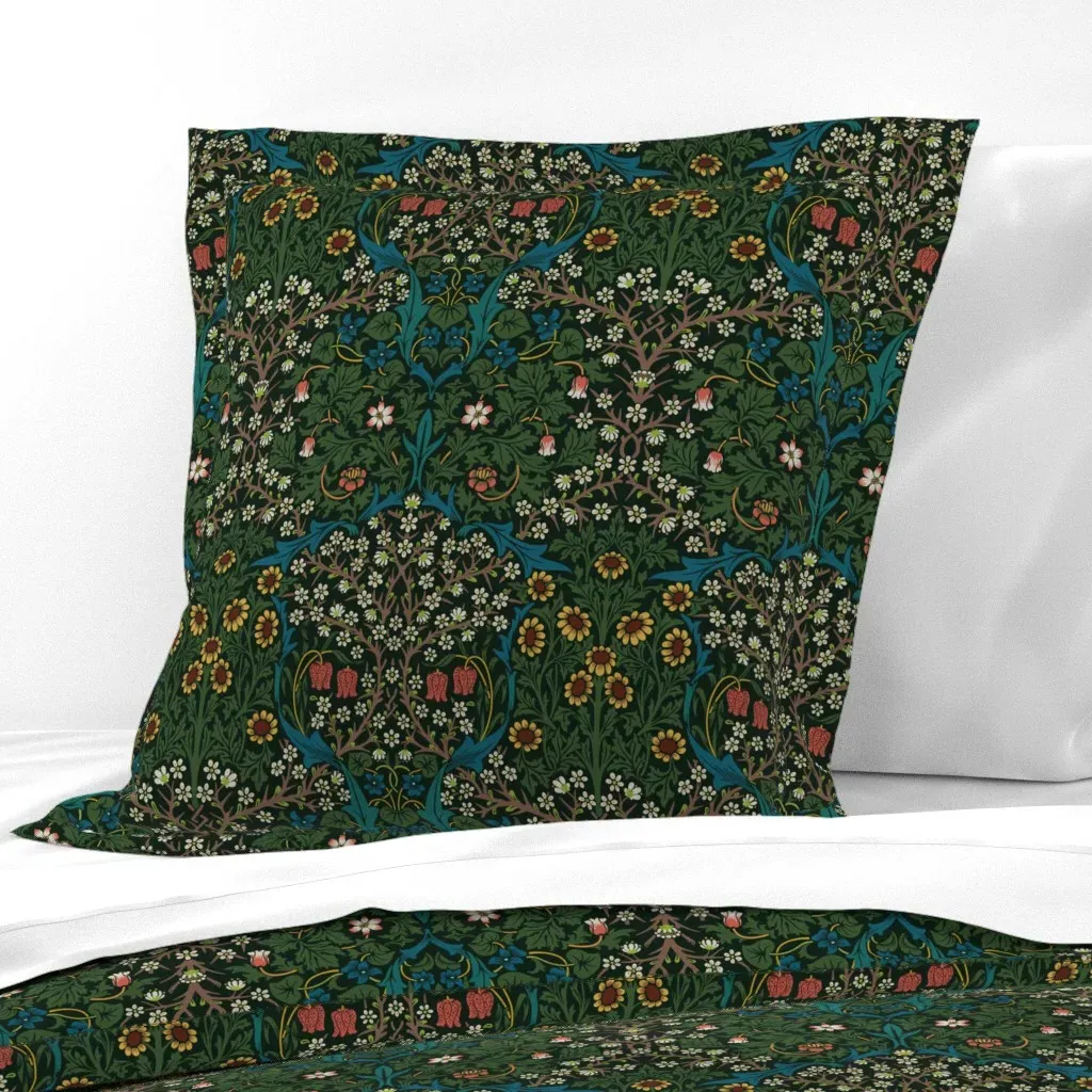 William Morris Blackthorn Euro Pillow Sham - Green product