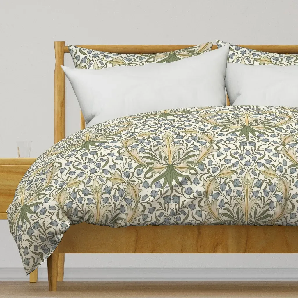 William Morris Blue Flowers Duvet Cover - Light Beige product