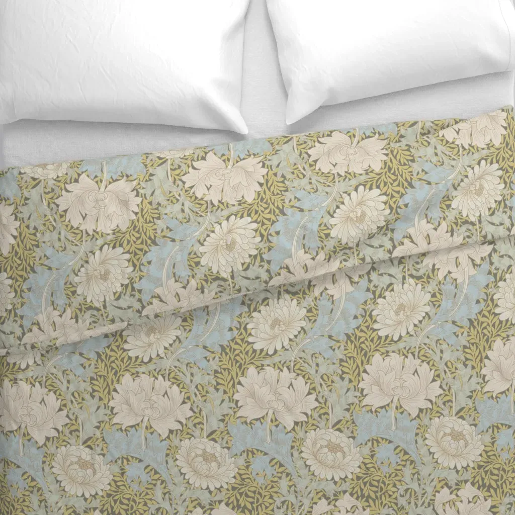 William Morris Chrysanthemum Duvet Cover - Beige alternate view