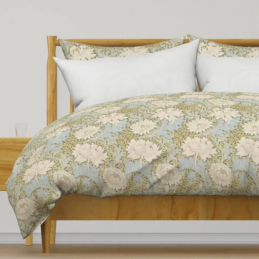 William Morris Chrysanthemum Duvet Cover - Beige product