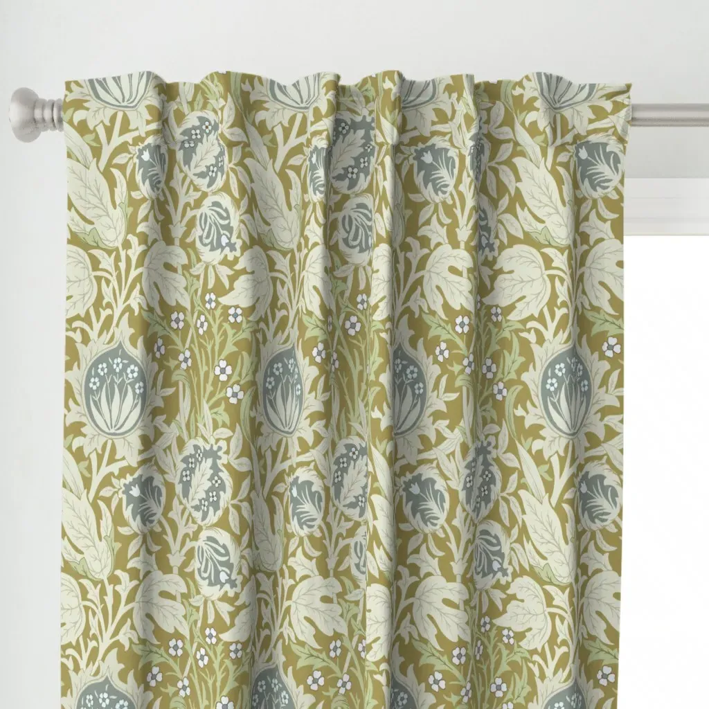 William Morris Elmcote Curtain Panel - Gold alternate view