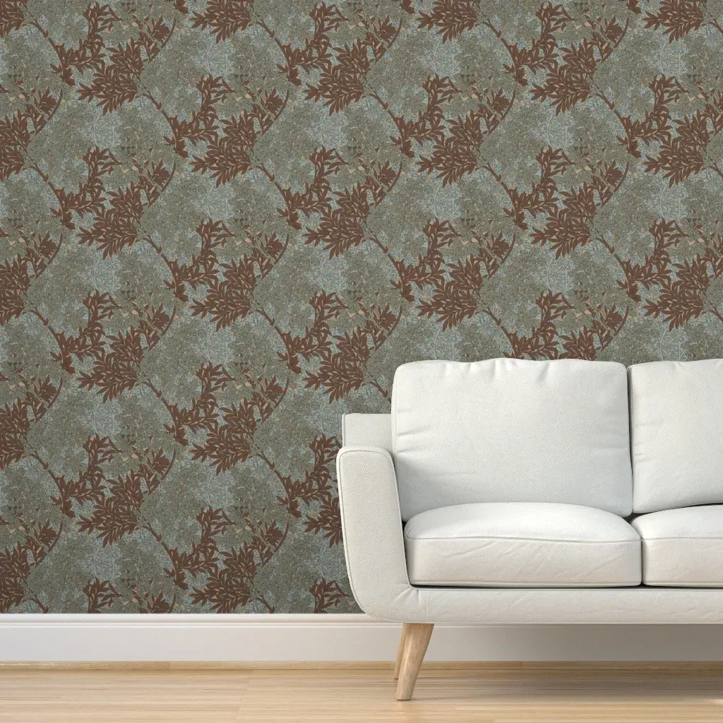 William Morris Foliage Peel and Stick Wallpaper - Brown product