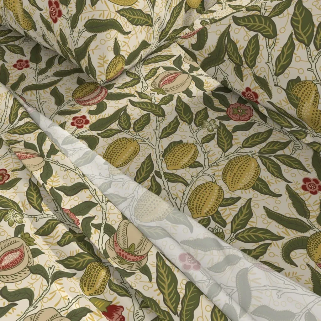 William Morris Fruit Queen Sheet Set - Olive Green alternate view