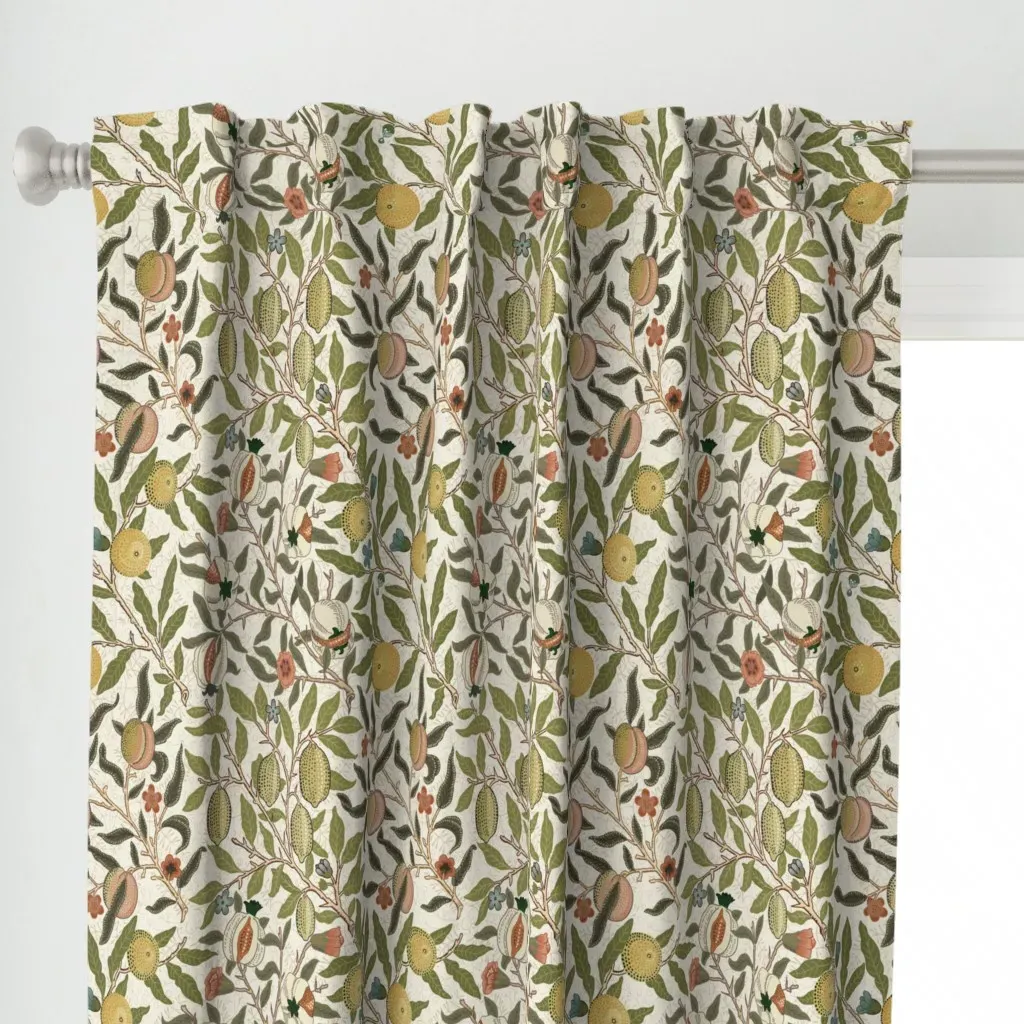 William Morris Fruits And Curtain Panel - Green alternate view