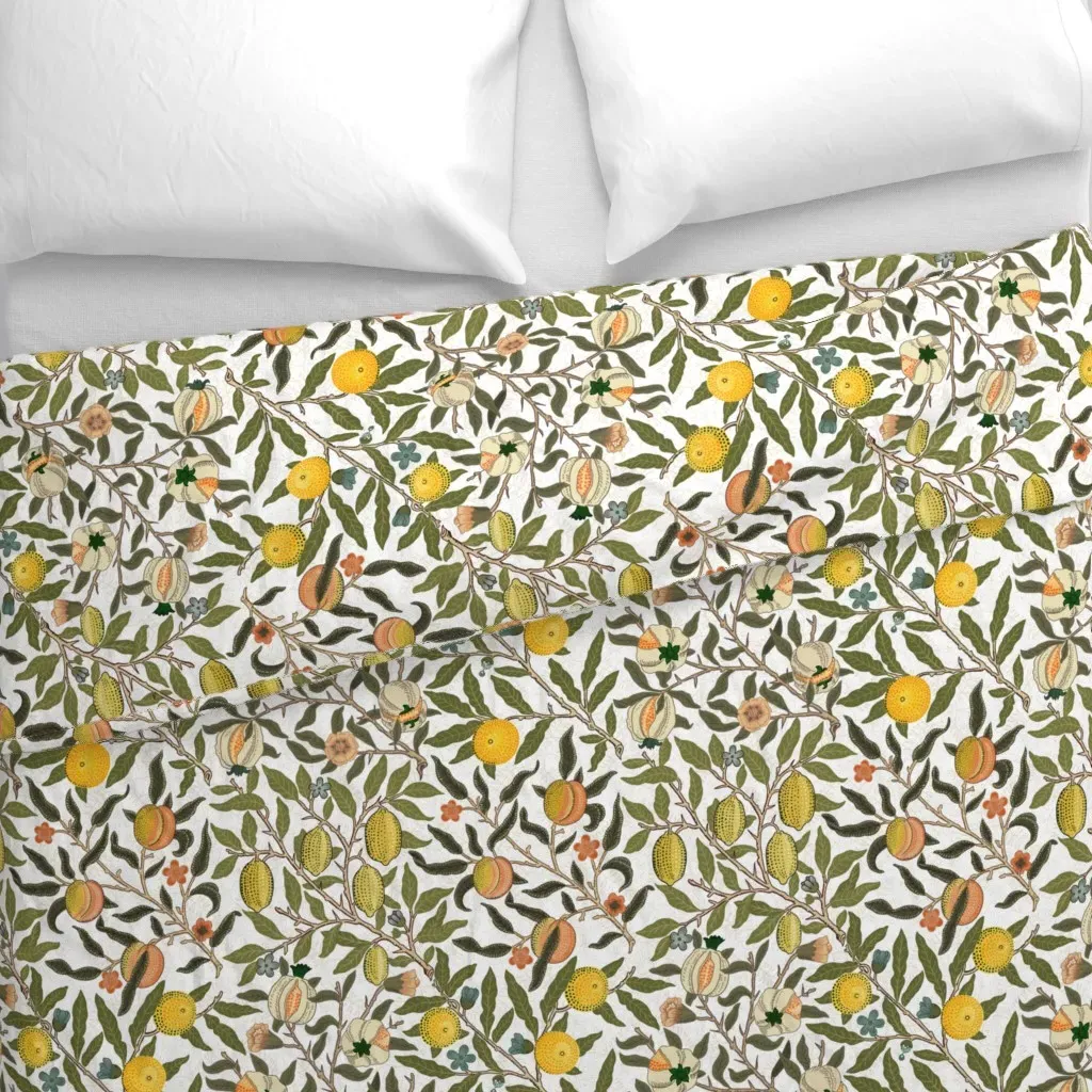 William Morris Fruits And Duvet Cover - Green alternate view