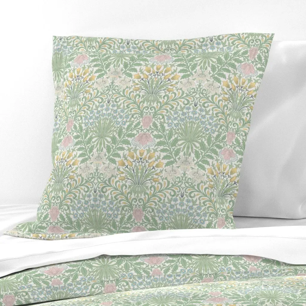 William Morris Garden Small Euro Pillow Sham - Green product