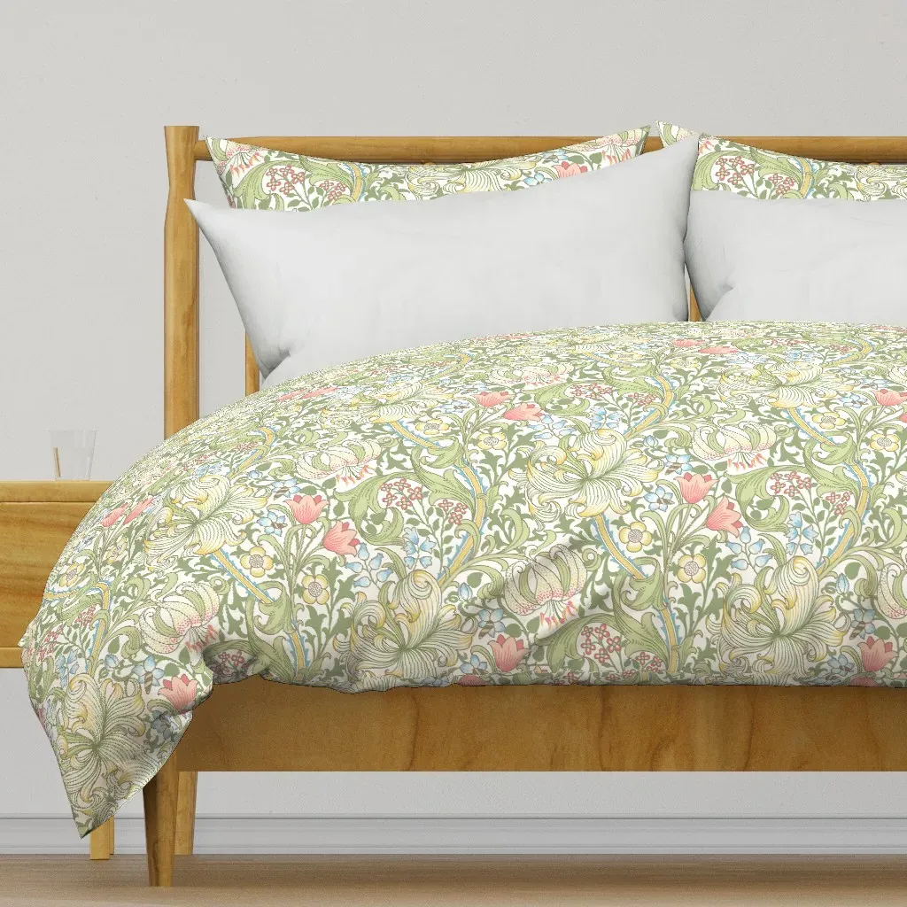 William Morris Golden Lily 1F Duvet Cover - Green product