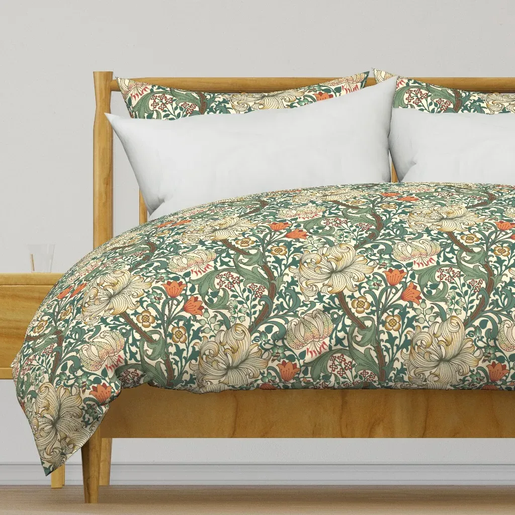 William Morris Golden Lily 7B Duvet Cover - Green product