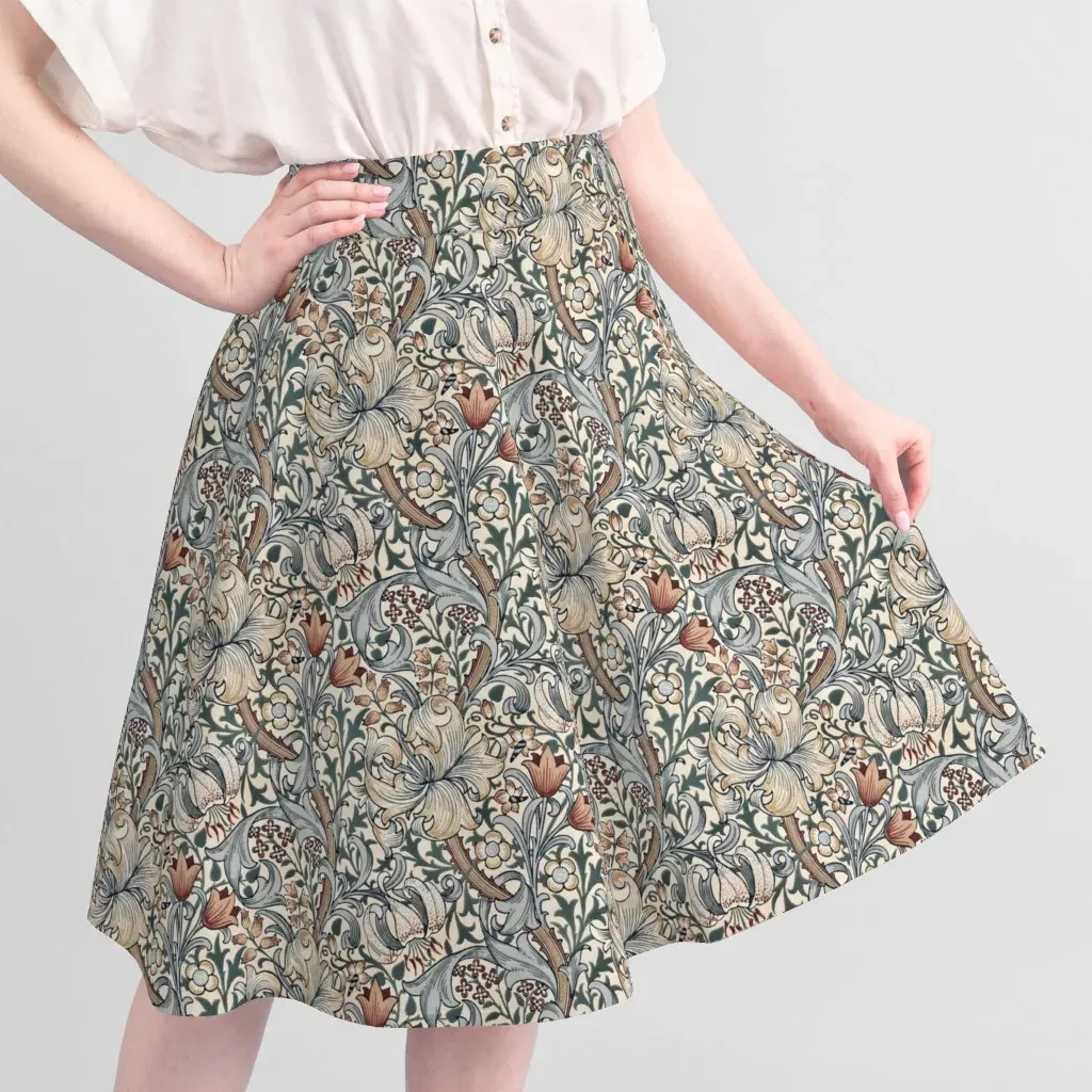 William Morris Golden Lily Fabric - Cream alternate view