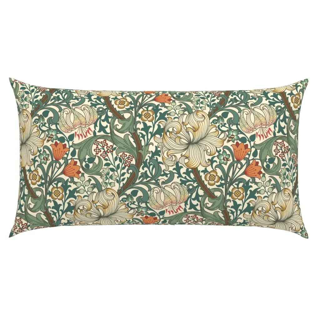 William Morris Golden Lily King Pillow Sham - Green product