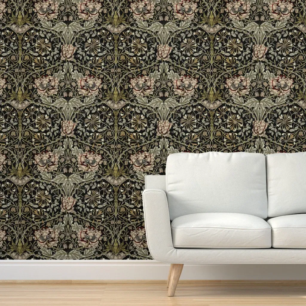 William Morris Honeysuckle And Tulip Peel and Stick Wallpaper - Off-White product