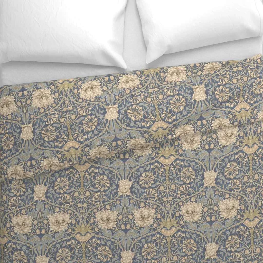 William Morris Honeysuckle Duvet Cover - Beige alternate view