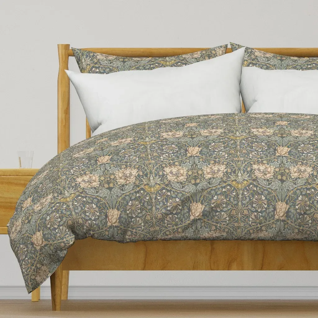 William Morris Honeysuckle Duvet Cover - Teal product