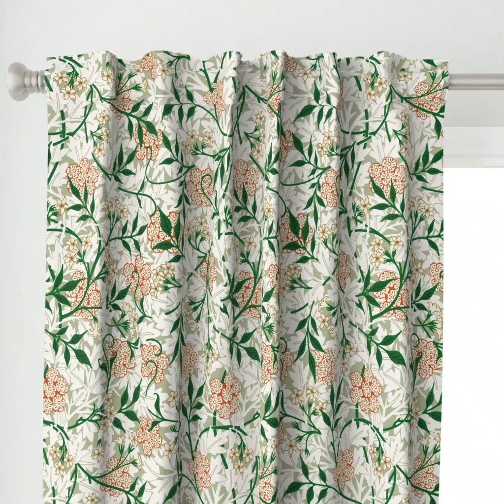 William Morris Jasmine Curtain Panel - Off-White alternate view