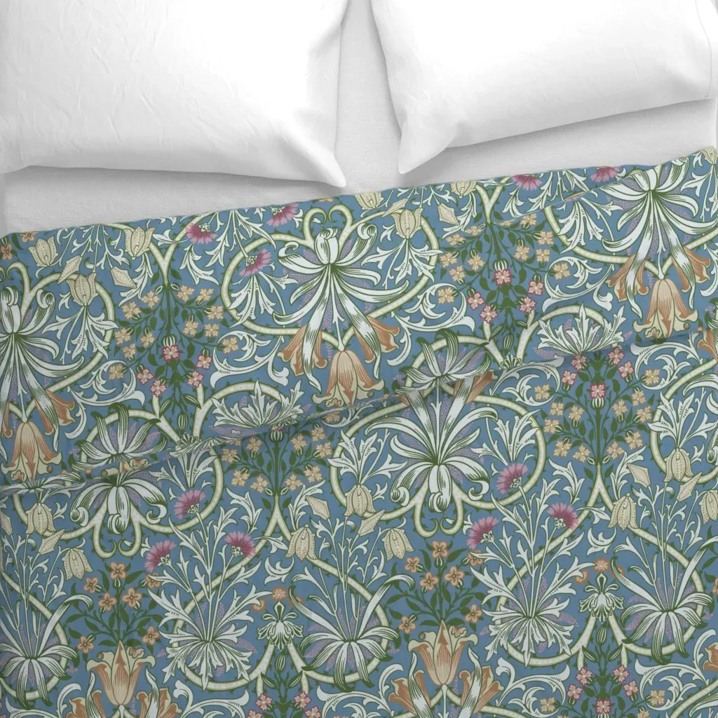 William Morris John Dearle Duvet Cover - Blue alternate view