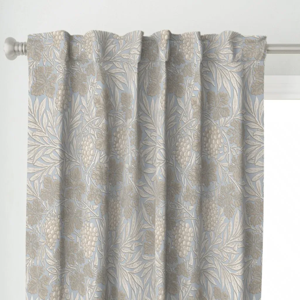 William Morris Jungle Curtain Panel - Light Beige alternate view